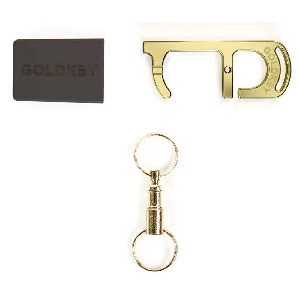 GoldKey Antimicrobial Hand Tool Stylus W/Containment Case & Keychain